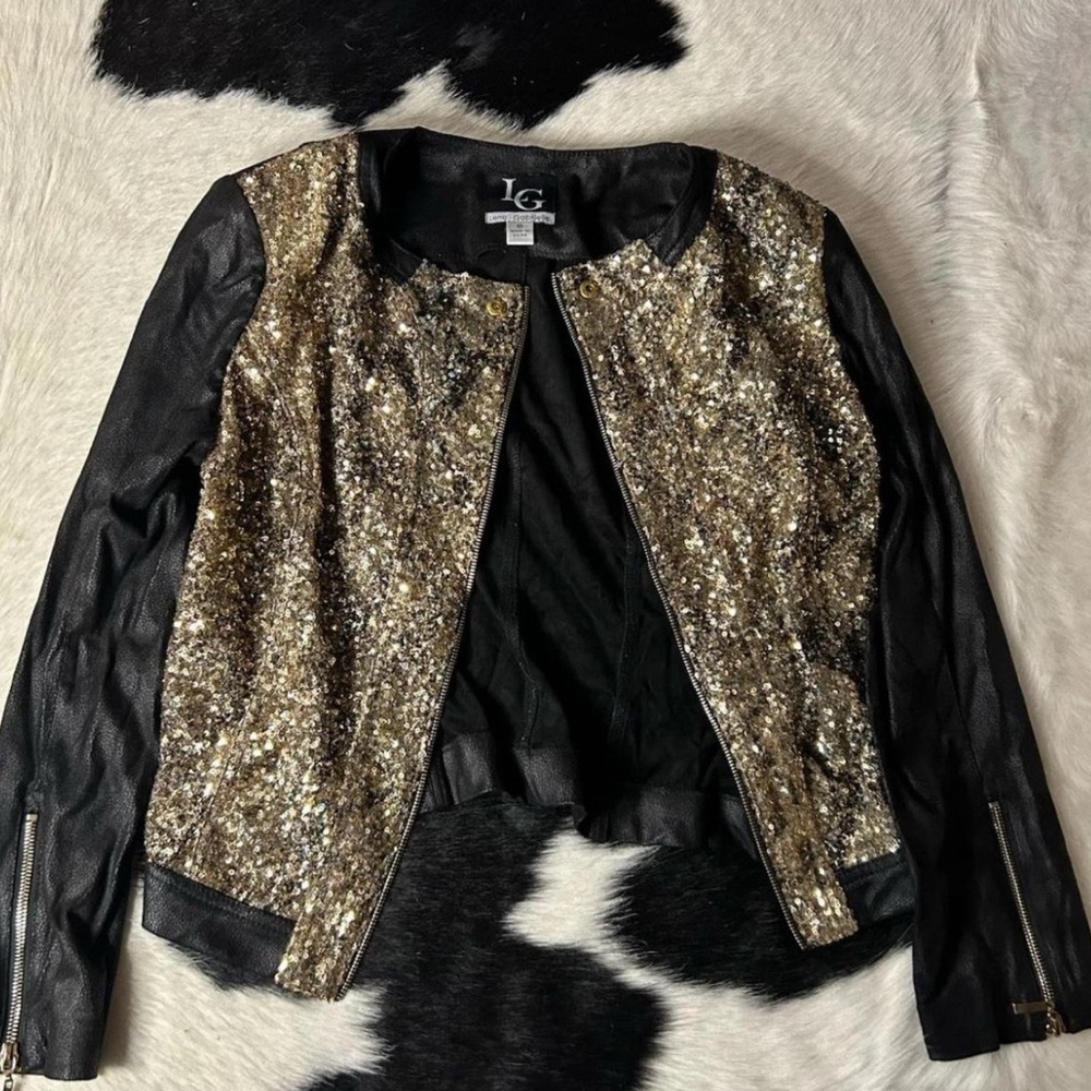 Women's Gold Sequin Jacket